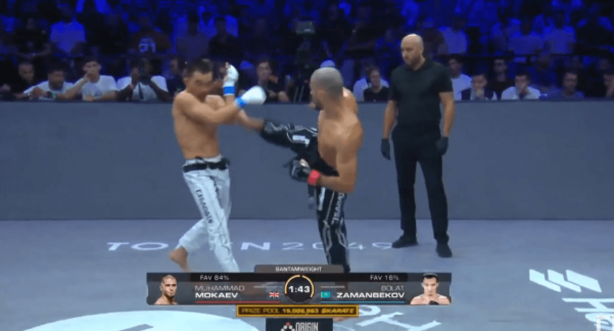 Бывшая звезда UFC нокаутировал казахстанца на Karate Combat 54