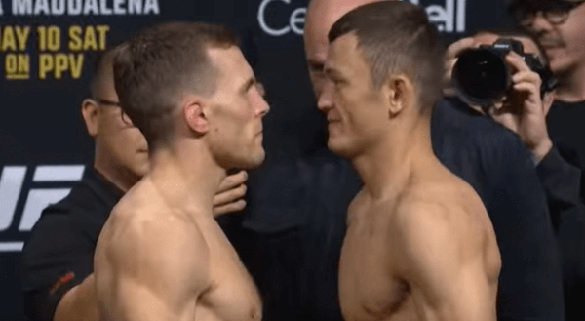 Бекзат Алмахан и Брэд Катона провели дуэль взглядов перед UFC 315