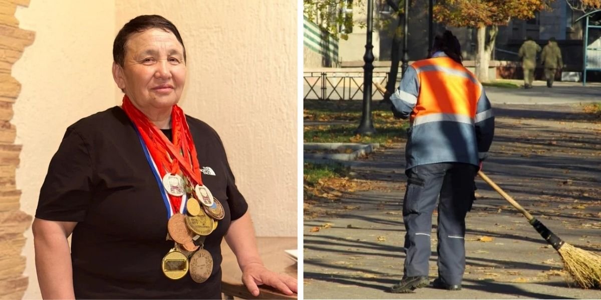 Казахстанская чемпионка мира вынуждена работать дворником