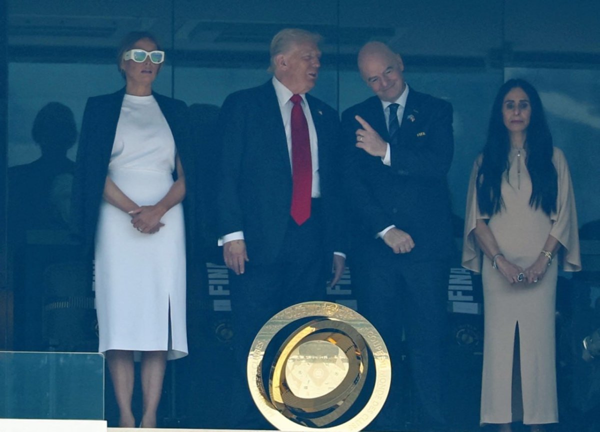 Трамп замечен на финале клубного чемпионата мира