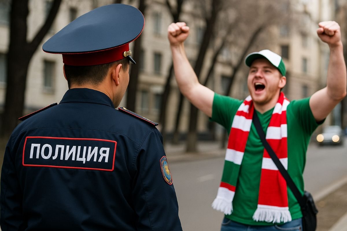 Европейские болельщики попали под давление полиции в Актобе