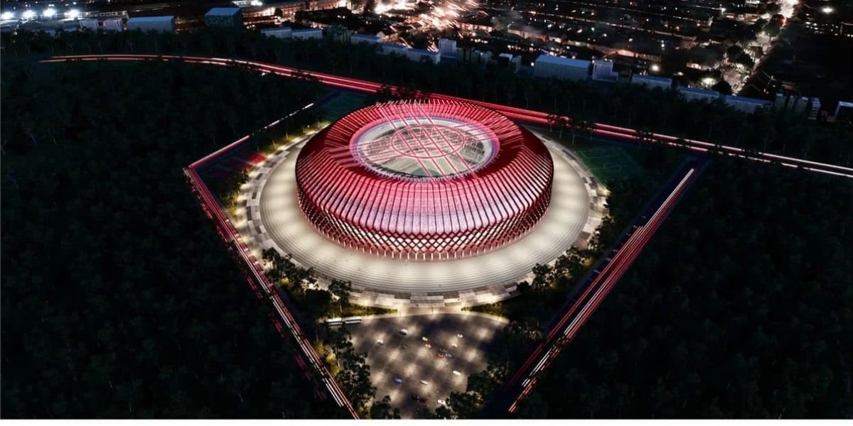 Стадион в форме юрты строят в Кыргызстане за миллиарды