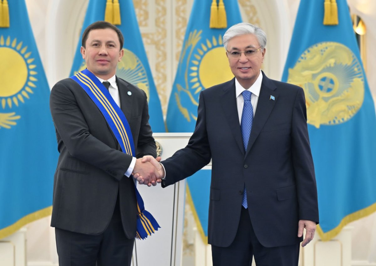 Президент Токаев наградил Геннадия Головкина орденом «Барыс»