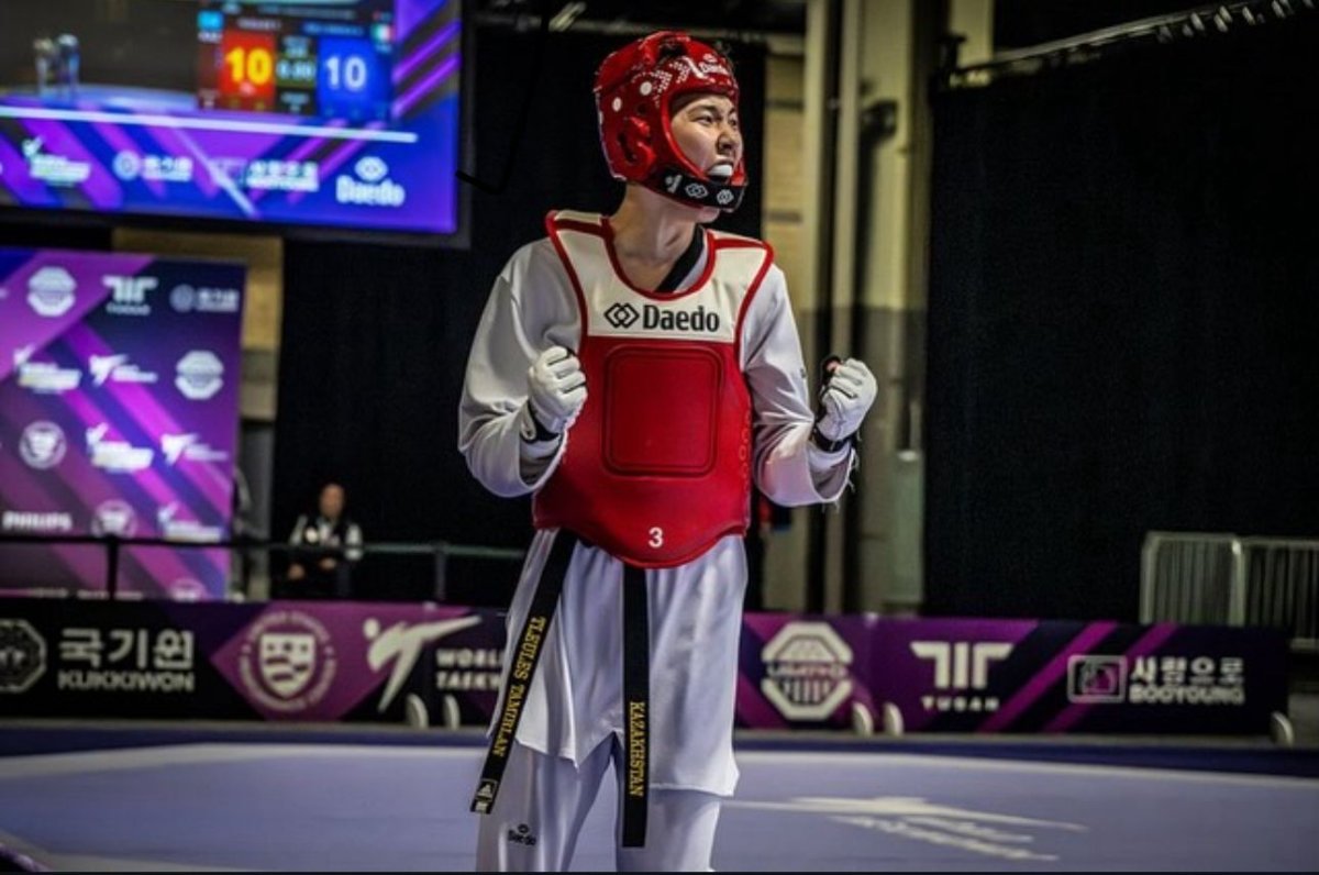 Таэквондист Тамирлан Тилеулес завоевал бронзу на ЧМ