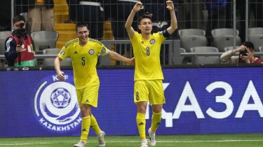 Легендарный гол капитана сборной Казахстана номинирован на звание лучшего в квалификации Евро