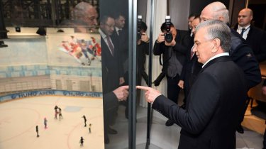 Лукашенко и Мирзиёев посмотрели матч чемпионата Казахстана