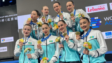 Сборная Казахстана стала победителем этапа Кубка мира по артистическому плаванию