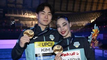 Сборная Казахстана по артистическому плаванию завершила выступление на этапе Кубка мира с тремя медалями