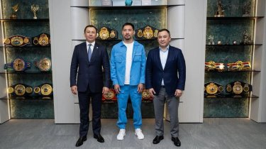 Легендарная встреча казахских боксеров