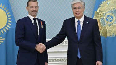 Токаев принял у себя Чеферина: встреча двух президентов