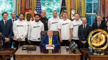 Президент США Дональд Трамп встретился с футболистами "Ювентуса"