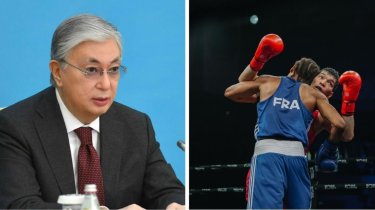Токаев стал главным зрителем на Кубке мира по боксу в Астане