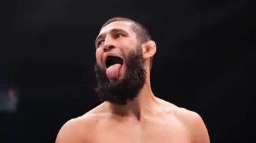Хамзат Чимаев высмеял соперника после поражения на турнире UFC Fight Night 262