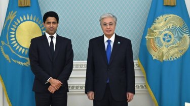 Токаев встретился с президентом ПСЖ Аль-Хелаифи