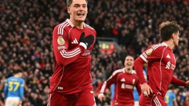 Пол года ожидания: Купленный за €125 млн Виртц забил первый гол в «Ливерпуле»