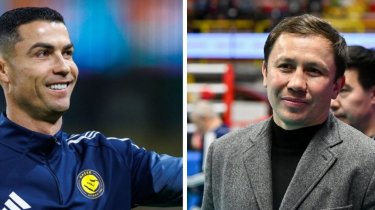 «Приятно видеть тебя»: Геннадий Головкин встретился с Криштиану Роналду после матча