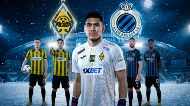 «Кайрат» принимает «Брюгге», «Барыс» в Тольятти: главные события 20 января