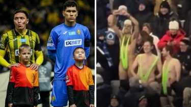 МИД Бельгии поддержал полуголых фанатов на «Астана-арена» после ареста