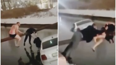 Прохожие в Махачкале спасли женщину и ребенка из тонущего авто