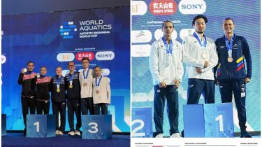 Пловцы из Астаны завоевали четыре медали на этапе Кубка мира