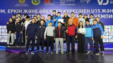 Сборная Алматы стала первой на чемпионате Казахстана по вольной борьбе