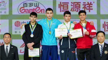 Казахстан впервые в истории завоевал три золота на молодежном ЧМ по ушу-саньда