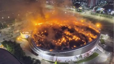 Велодром в Бразилии загорелся во время ЧМ с участием казахстанских спортсменов