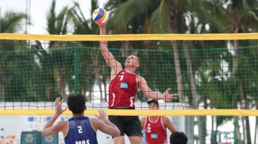 Казахстанские волейболисты продолжают победную серию на пляжных играх