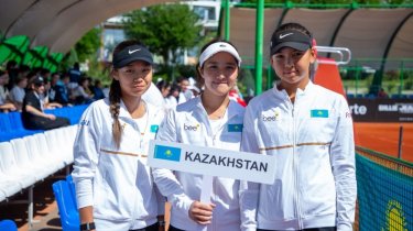 Казахстанские теннисистки одержали первую победу на отборе ЧМ U16