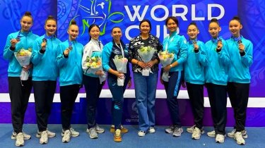 Казахстанские гимнастки завоевали бронзу чемпионата Азии в Бишкеке