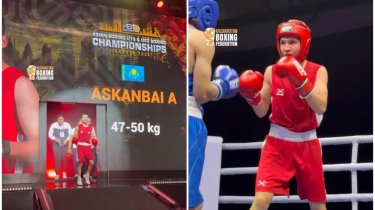 Казахстанский боксер Асканбай выиграл нокаутом и вышел в четвертьфинал ЧА