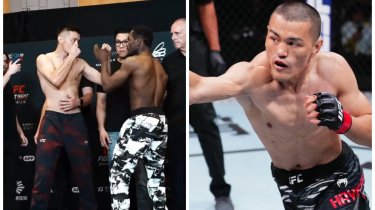 Максат Кайсар провел дуэль взглядов перед боем Road to UFC