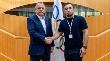 Казахстанский дзюдоист оставил подпись на олимпийской стене