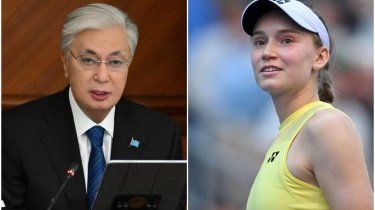 Токаев поздравил Рыбакину с первым местом в рейтинге WTA
