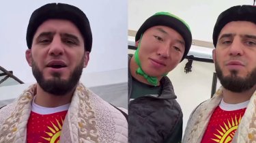 Ислам Махачев приехал в Кыргызстан и вызвал Оролбая на кокпар